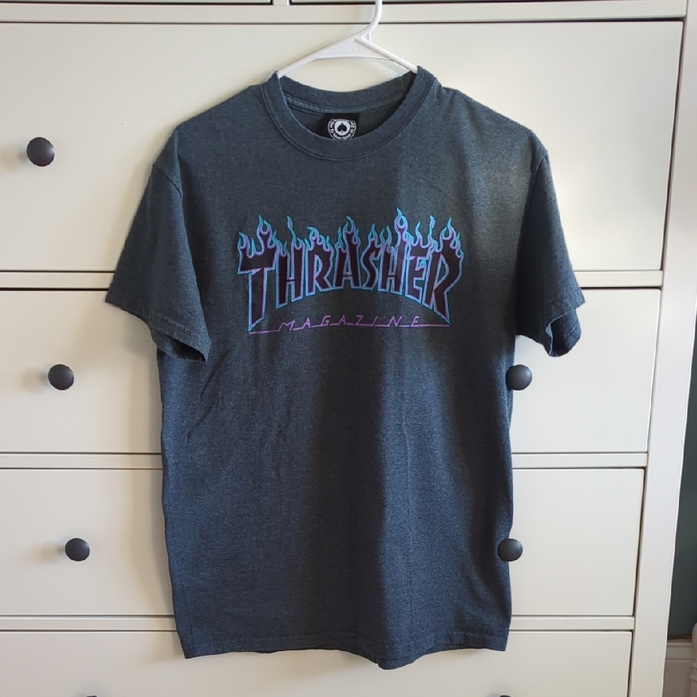 Thrasher Gray Graphic T-Shirt